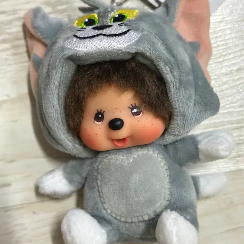 [BUNJANG] Monchhichi Jerry Monchhichi Keyring / 한정 정품 몬치치 톰과 제리 제리몬치치 키링 판매