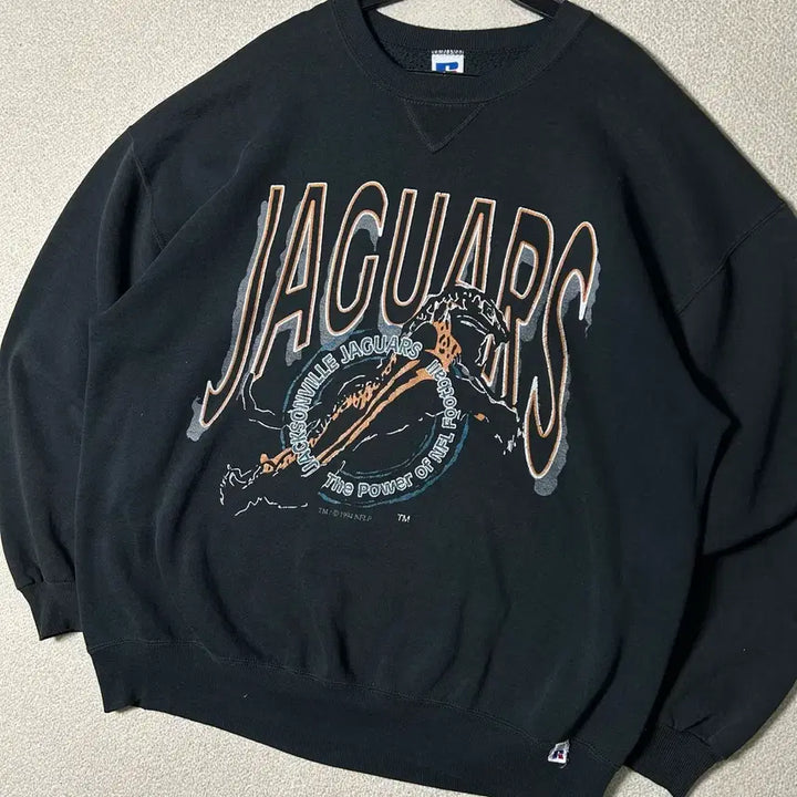 [BUNJANG] Russell Jacksonville Jaguars Sweatshirt / (XL) 90s USA 러셀 잭슨빌 재규어스 스웻 맨투맨