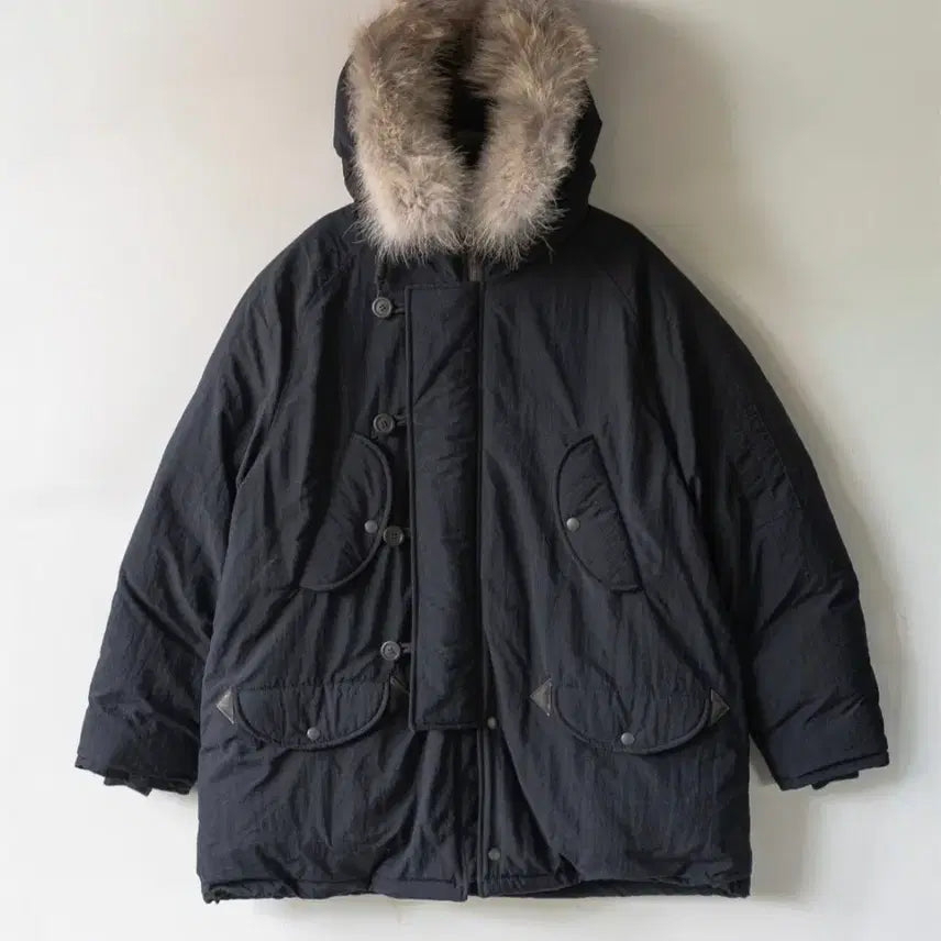 [BUNJANG] OurSelves Goose Down Military Parka Dark Navy / [1] 아워셀브스 구스다운 밀파카 다크 네이비