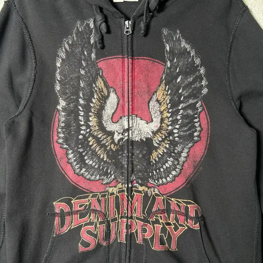 [BUNJANG] Denim &amp; Supply Ralph Lauren Printed Hoodie / (M) 데님앤서플라이 랄프로렌  프린팅 후드집업