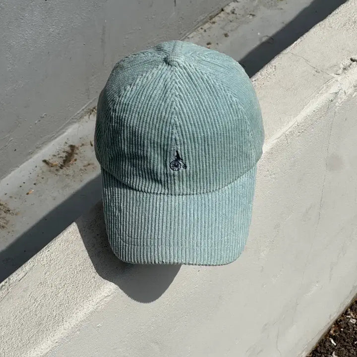 [BUNJANG] Beanpole Logo Blue Corduroy Ball Cap / [M] 빈폴 로고 블루톤 코듀로이 볼캡 모자