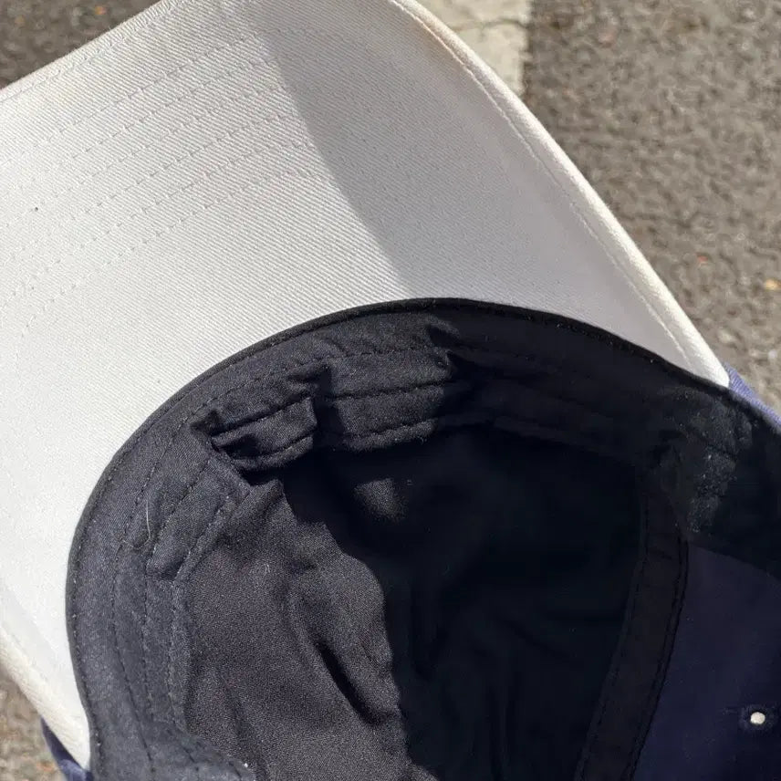[BUNJANG] Kappa Logo Two-Tone Baseball Cap / [M-L] 카파 로고 네이비 화이트 투톤 볼캡 모자