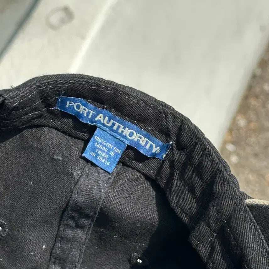 [BUNJANG] Sails Anchor Cafe Vintage Black Ball Cap / [F] Sails Anchor Cafe 로고 빈티지 블랙 볼캡 모자