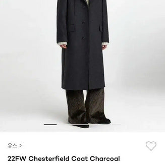 [BUNJANG] Youth Chesterfield Coat Charcoal Gray / L)유스 체스터 필드 코트 차콜 그레이 판매