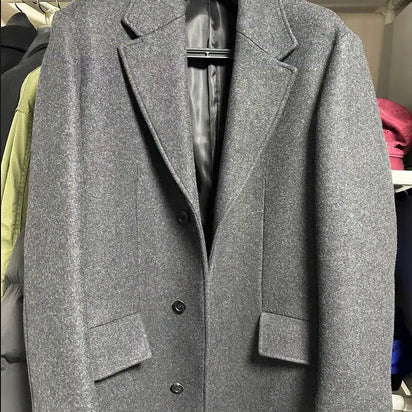 [BUNJANG] Youth Chesterfield Coat Charcoal Gray / L)유스 체스터 필드 코트 차콜 그레이 판매