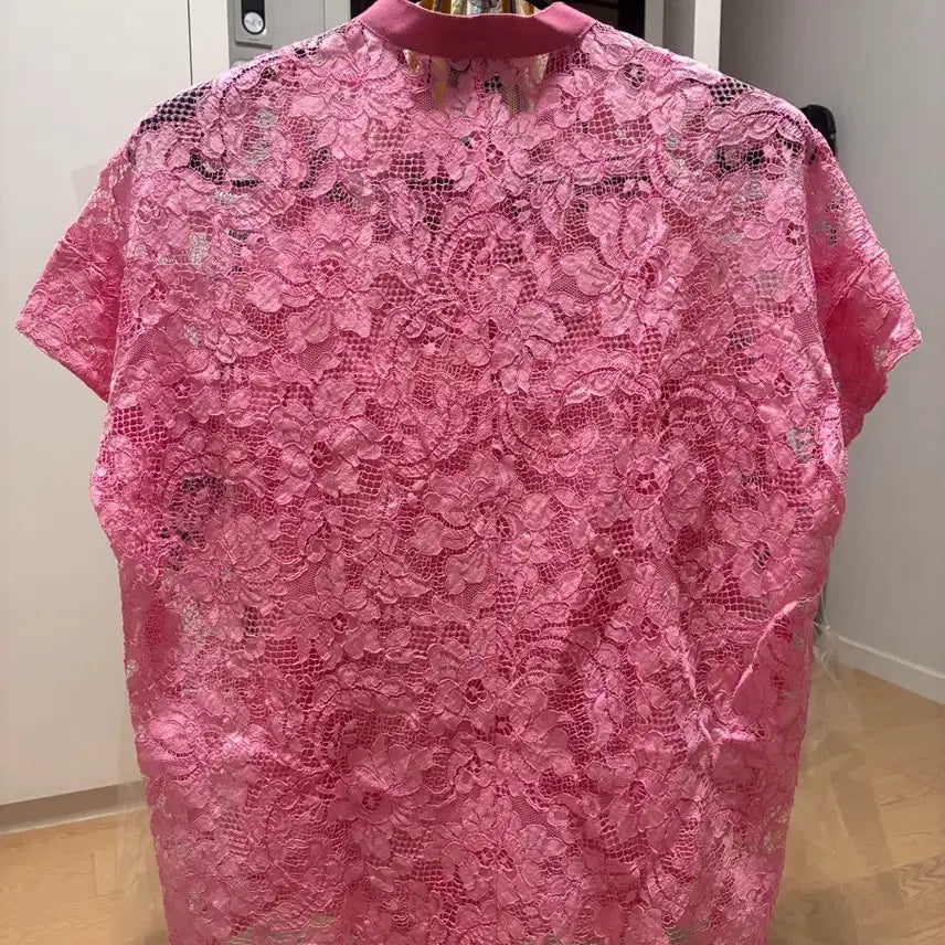 [BUNJANG] ESCADA Lace Blouse / ESCADA 에스카다 레이스 블라우스 36 핑크(정품)