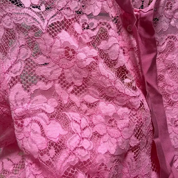 [BUNJANG] ESCADA Lace Blouse / ESCADA 에스카다 레이스 블라우스 36 핑크(정품)
