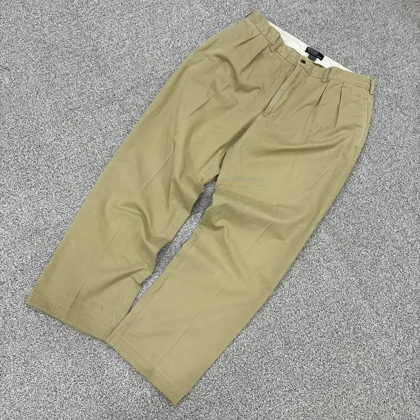 [BUNJANG] Polo Chino Pants / 38-36 폴로 면바지 핀턱 치노팬츠 0325J