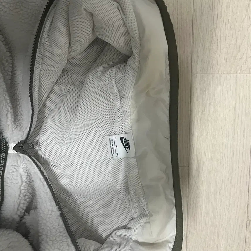 [BUNJANG] Nike Ivory Fleece Half-Zip Pullover (Size 110) / 정품) 나이키 아이보리 뽀글이 플리스 반집업 110