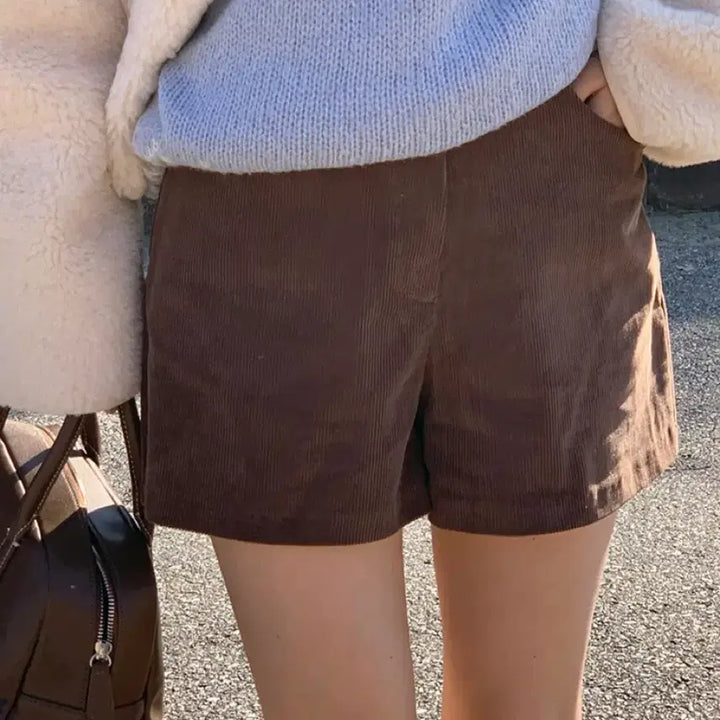 [BUNJANG] Fine Thank You Roa Corduroy Shorts / 파인땡큐 로아 코듀로이 반바지