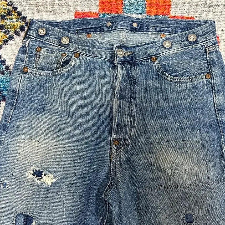 [BUNJANG] LVC Patchwork 15501 Sundance Jeans / (1회착 실측29) LVC 패치워크 15501 선댄스 27
