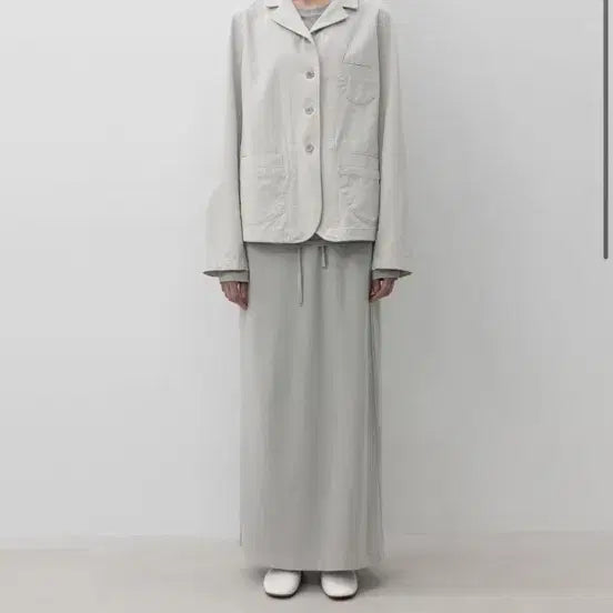 [BUNJANG] lfm cotton 3-button jacket- Sage / lfm cotton 3-button jacket- Sage