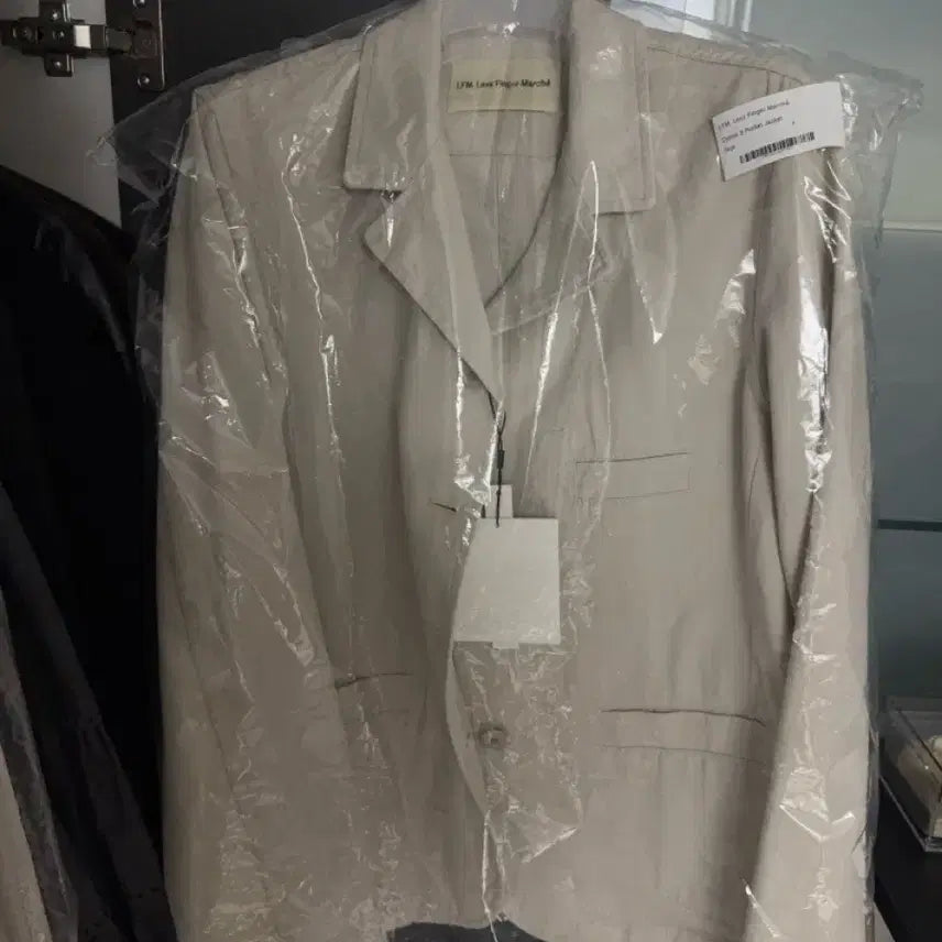 [BUNJANG] lfm cotton 3-button jacket- Sage / lfm cotton 3-button jacket- Sage