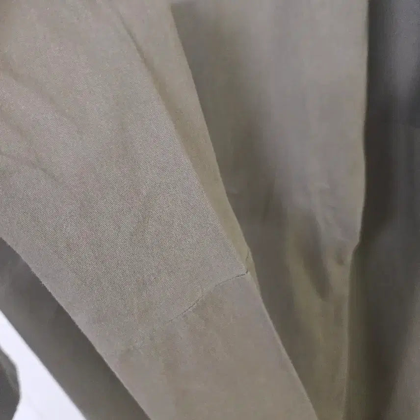 [BUNJANG] Khaki Waist Tie Long Dress / 카키색 허리 묶음 롱 원피스