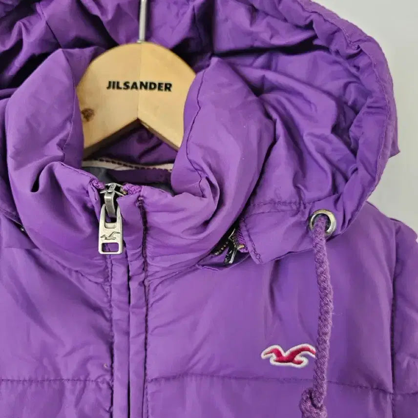 [BUNJANG] Hollister Purple Down Padded Vest (M) / 홀리스터 다운 패딩 조끼(보라색)M