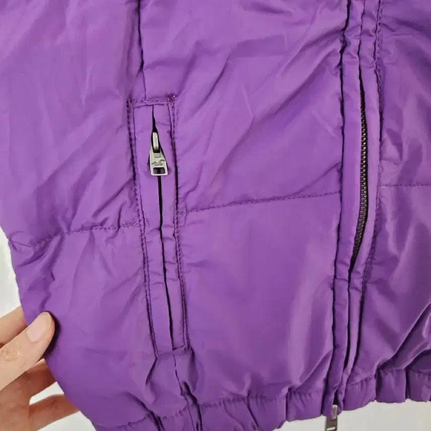 [BUNJANG] Hollister Purple Down Padded Vest (M) / 홀리스터 다운 패딩 조끼(보라색)M