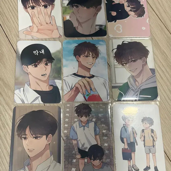 [SOLD OUT] bl 투니크 오메가콤플렉스 오콤 방문 일러스트 포카 워터 글리터 명찰