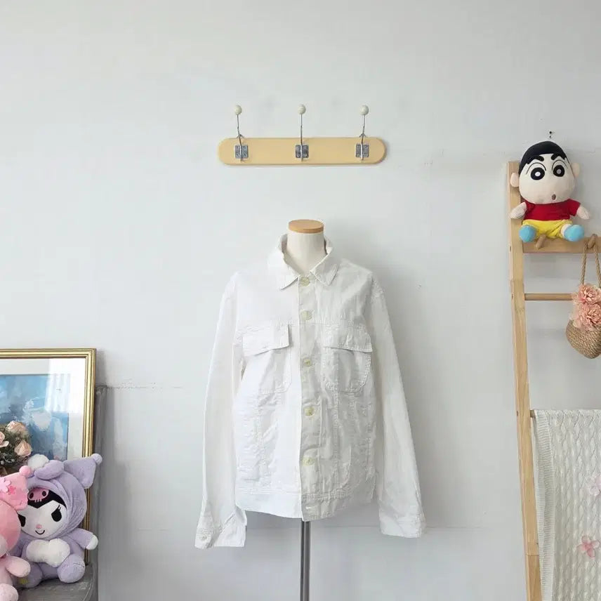 [BUNJANG] SPAO White Simple Jacket XL / 빈티지 만원샵 spao 화이트 심플 자켓