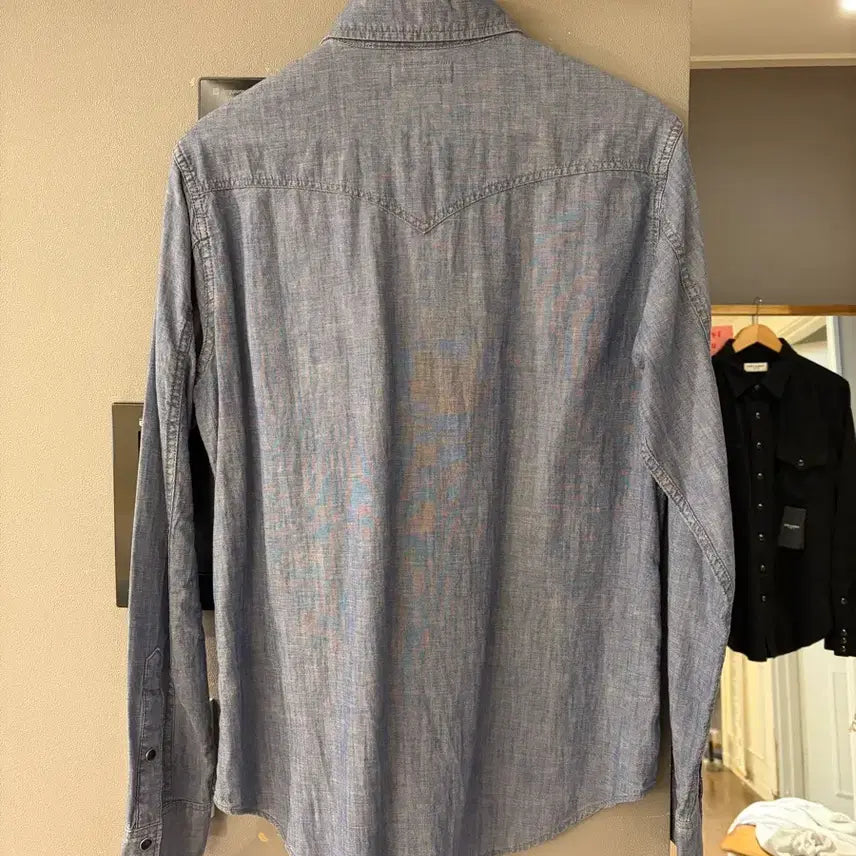[BUNJANG] Saint Laurent Chambray Western Shirt / 생로랑 샴브레이 웨스턴셔츠