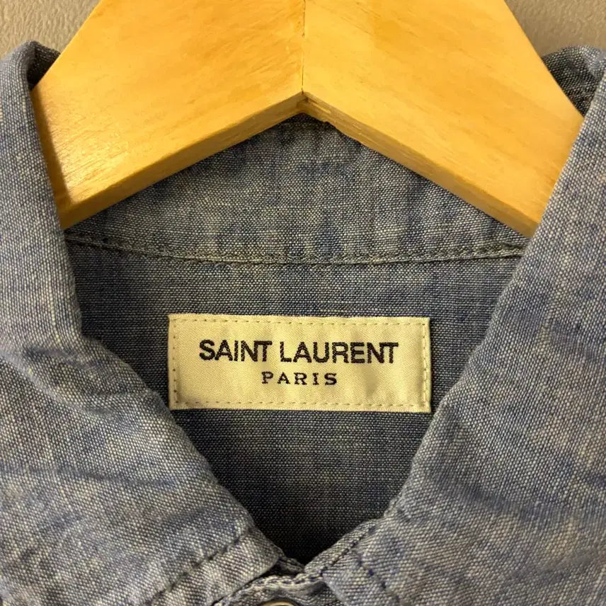 [BUNJANG] Saint Laurent Chambray Western Shirt / 생로랑 샴브레이 웨스턴셔츠