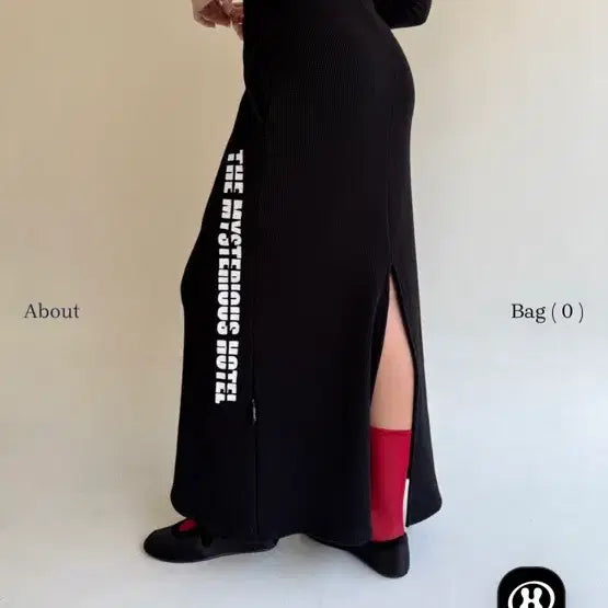 [BUNJANG] The Mysterious Hotel Long Skirt / 더미스테리어스호텔 롱 스커트