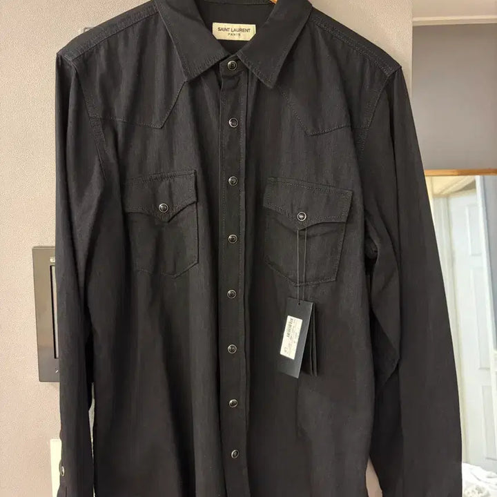 [BUNJANG] Saint Laurent Western Shirt / 생로랑 블랙웨스턴셔츠