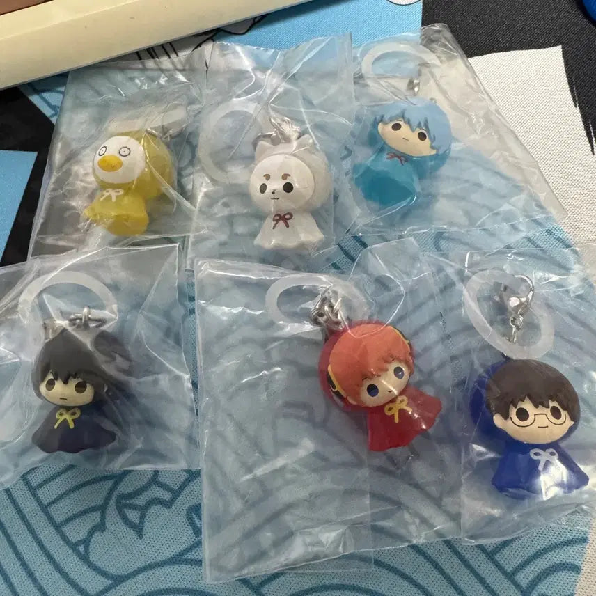 [BUNJANG] Gintama Mejirushi 6-Piece Figure Keychain Set / 은혼 메지루시 6종