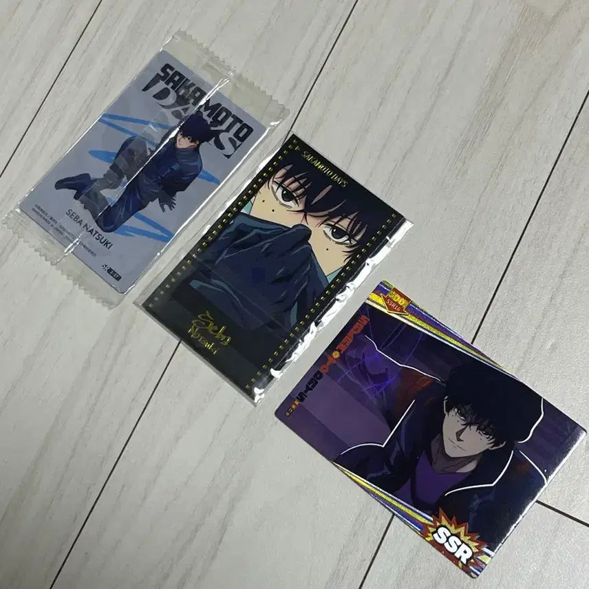 [BUNJANG] Sakamoto Days Seba Natsuki Original Illustration Badge &amp; Wafer Card / 사카모토데이즈 세바 나츠키 원화 캔뱃지 웨하스 카드