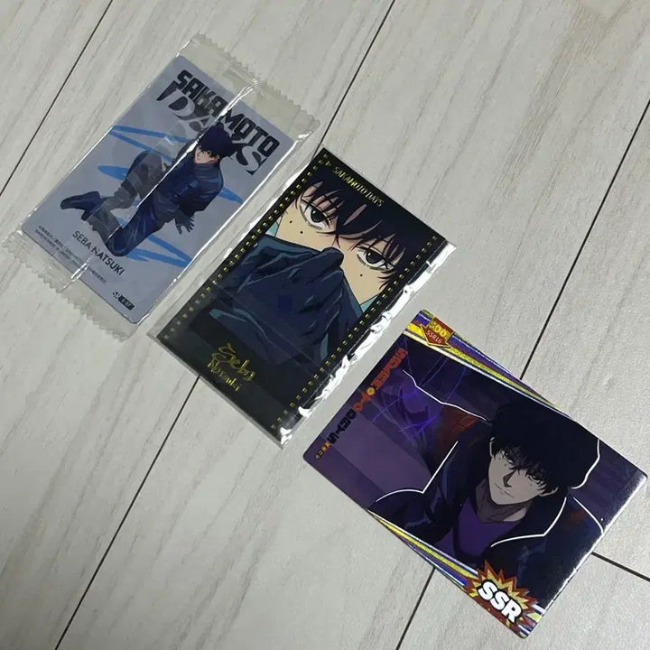 [BUNJANG] Sakamoto Days Seba Natsuki Original Illustration Badge &amp; Wafer Card / 사카모토데이즈 세바 나츠키 원화 캔뱃지 웨하스 카드