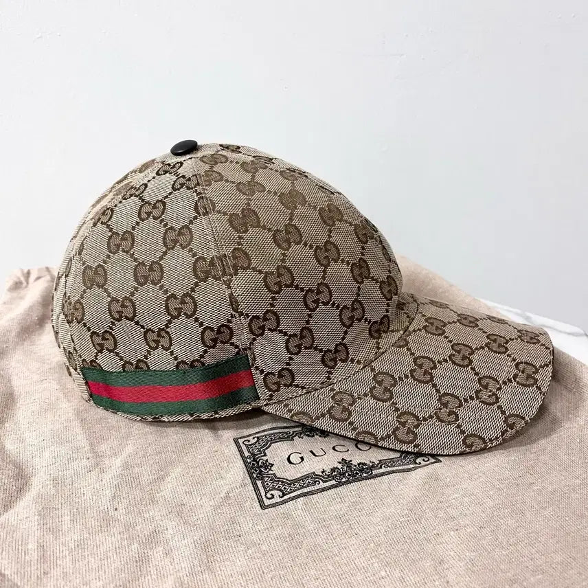 [BUNJANG] Gucci Web GG Ball Cap Hat / [미사용/정품] 구찌 웹 GG 볼캡 모자