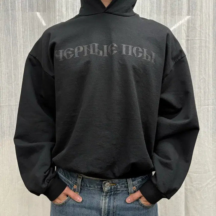 [BUNJANG] Yeezy x Gosha 이지 고샤 YZY 블랙 독스 후드티 / Yeezy x Gosha 이지 고샤 YZY 블랙 독스 후드티