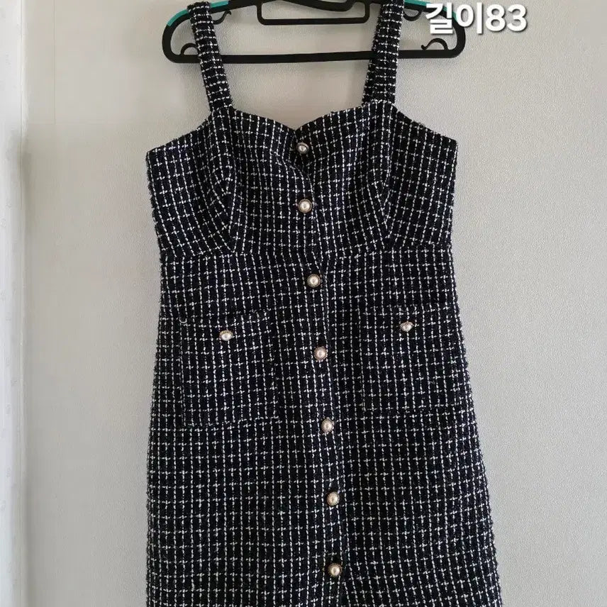 [BUNJANG] Black Tweed Bustier Dress / 블랙 트위드뷔스티에원피스