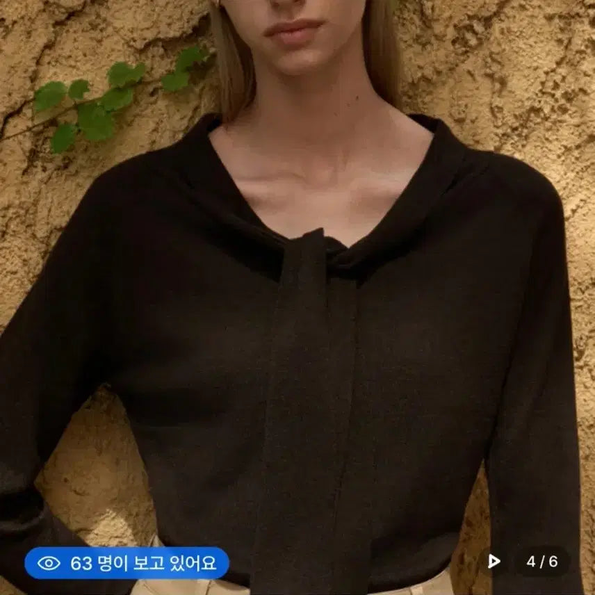 [BUNJANG] Zurtti Mute Sailor Tie Knit Top / 주르티 뮤트 세일러 타이 니트 딥브라운(새상품)