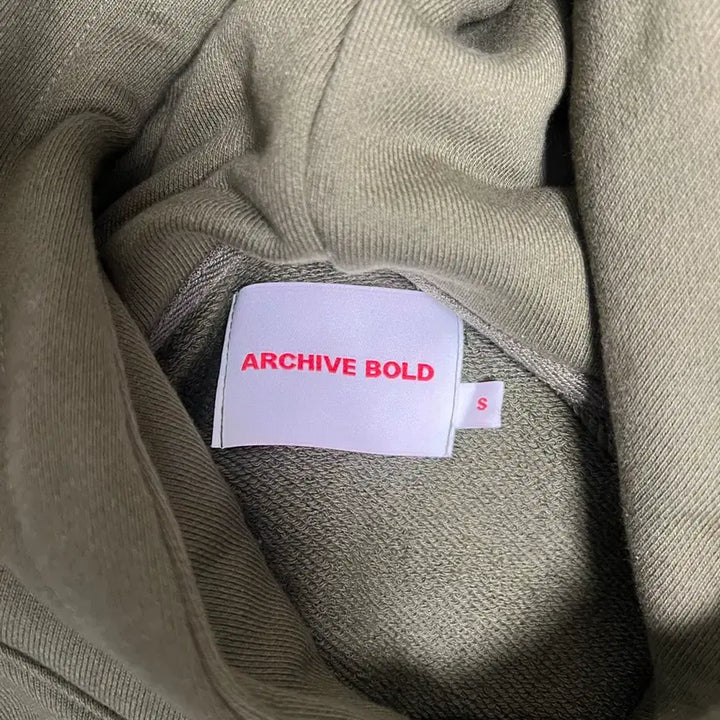 [BUNJANG] Archive Bold 939 Hoodie Olive / 아카이브 볼드 939 후드티 올리브