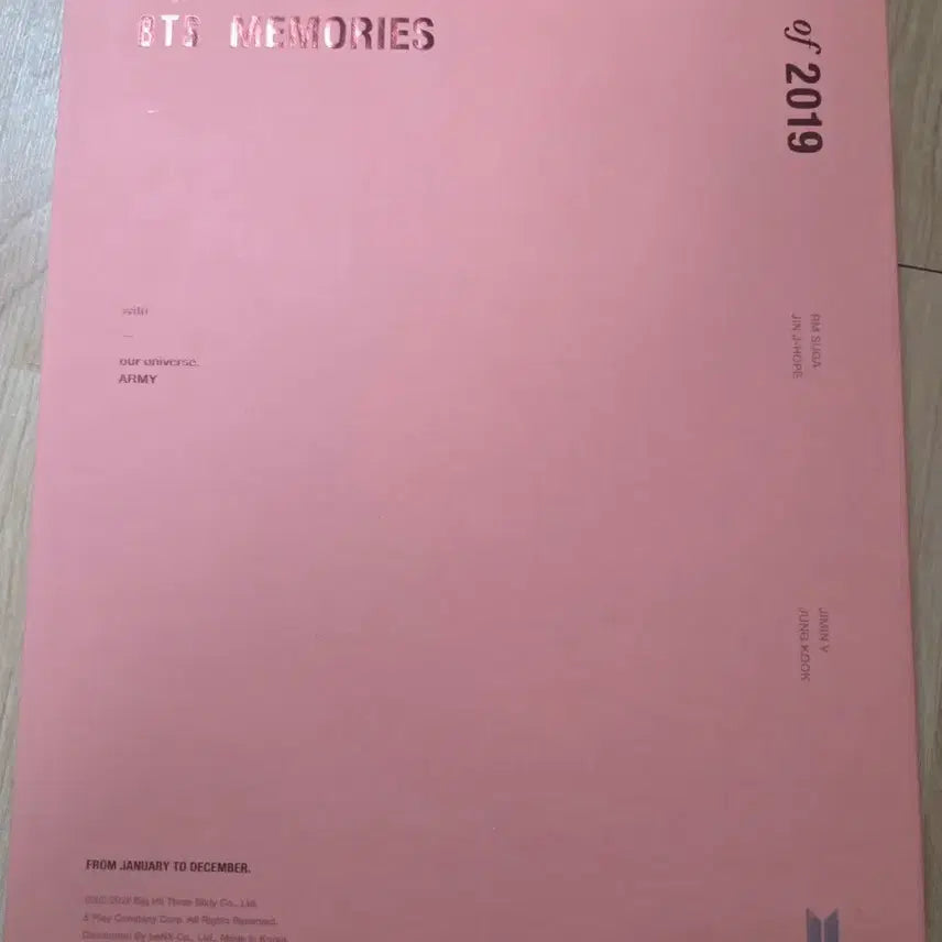 [BUNJANG] BTS Memories 2019 Photobook / 방탄소년단 BTS Memories 2019 포토북