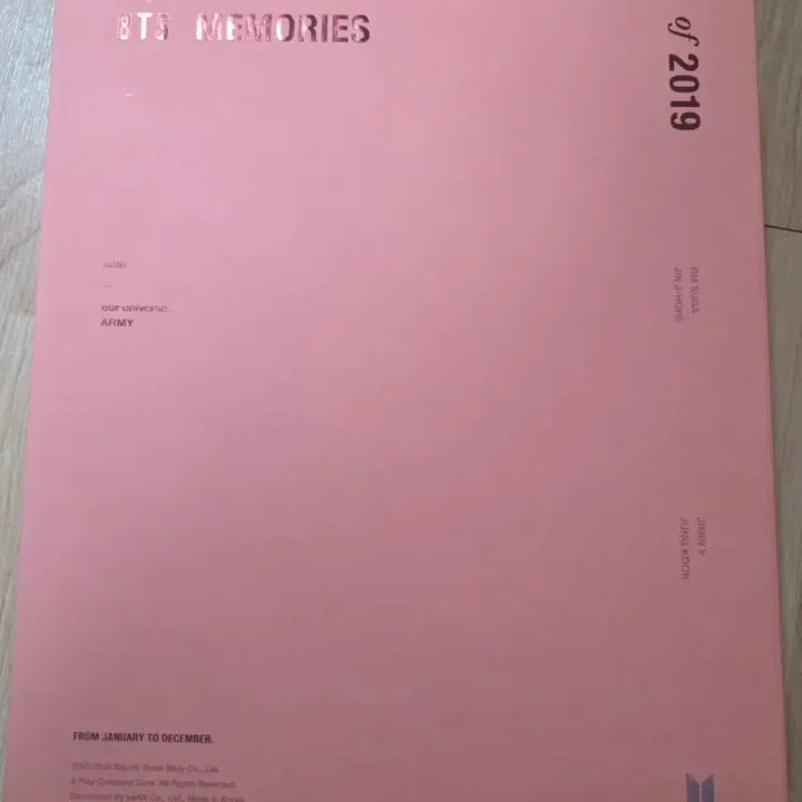 [BUNJANG] BTS Memories 2019 Photobook / 방탄소년단 BTS Memories 2019 포토북