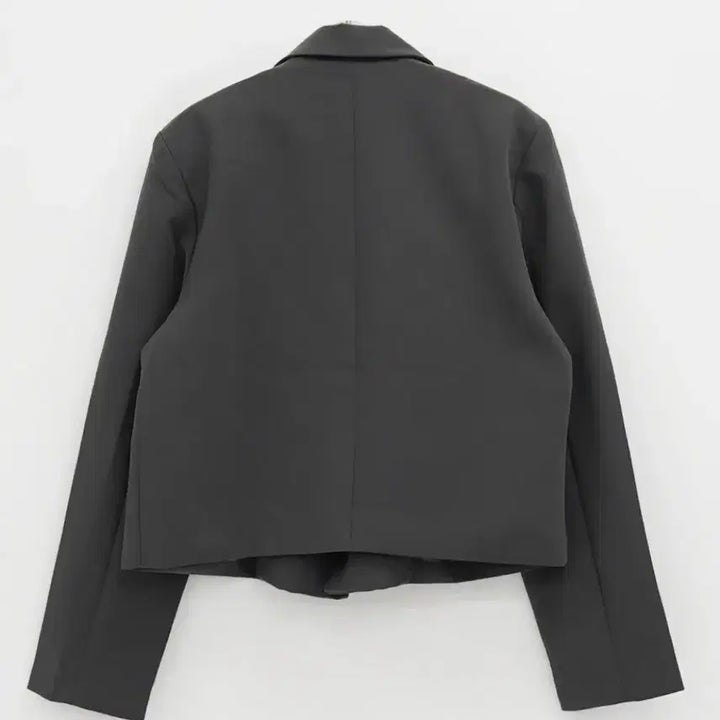 [BUNJANG] Daily Jue Semi Crop Jacket Charcoal / 데일리쥬 세미크롭자켓 차콜