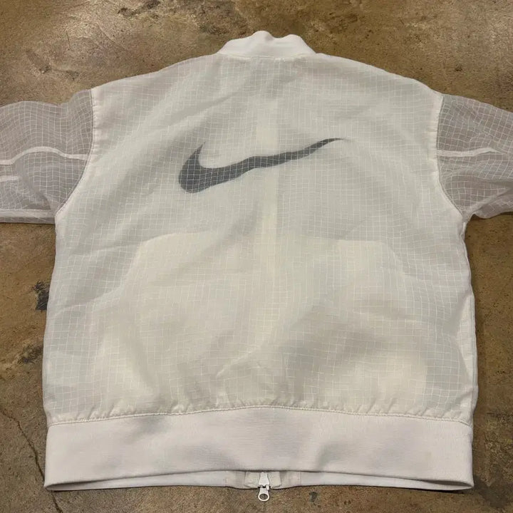 [BUNJANG] Nike White See-Through Windbreaker Jacket / [정품/L] 나이키 화이트 시스루 바람막이