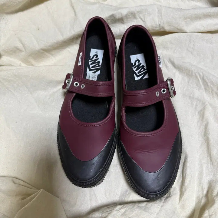[BUNJANG] Vans Mary Jane Flat Shoes Burgundy US Women&