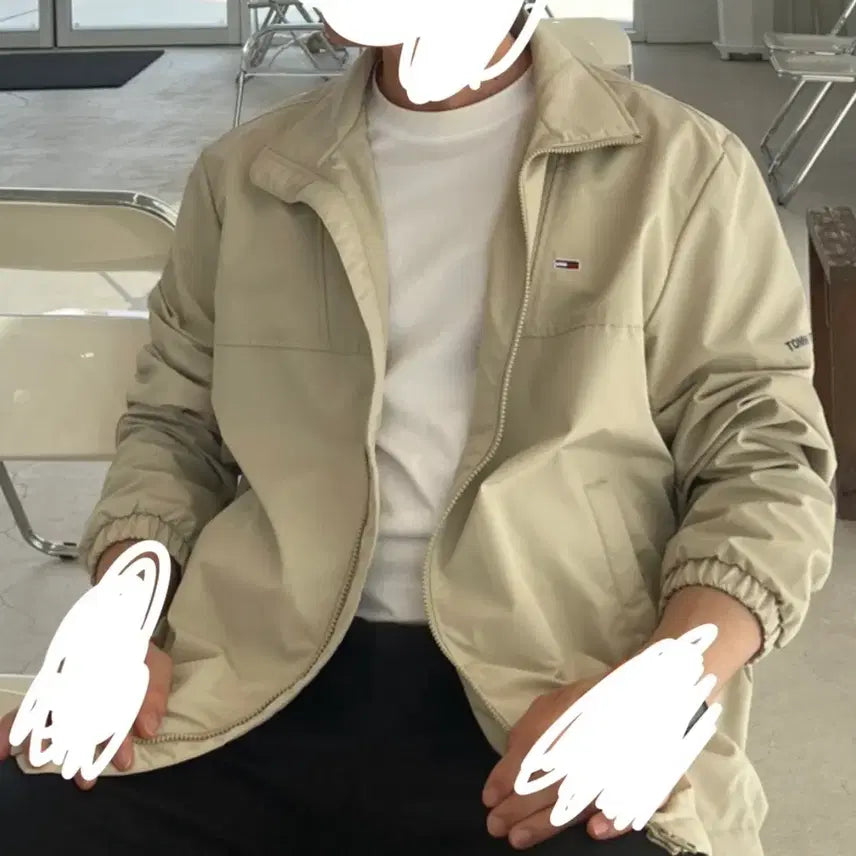 [BUNJANG] 타미힐피거 베이지 바람막이 자켓 남성자켓 베이지자켓 xl / 타미힐피거 베이지 바람막이 자켓 남성자켓 베이지자켓 xl