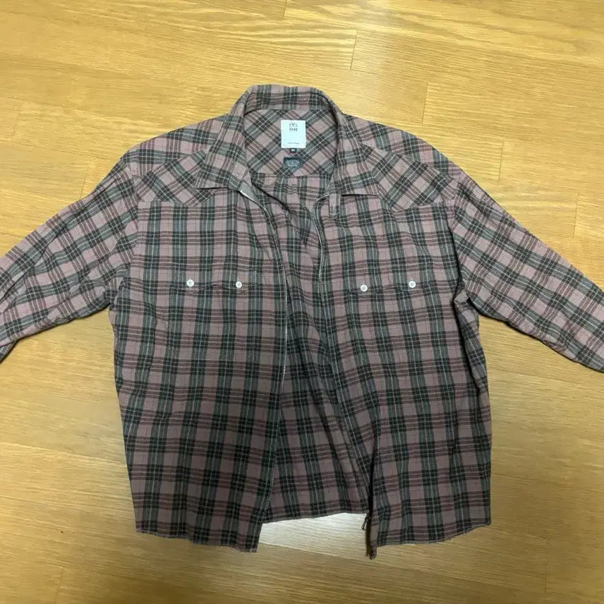 [BUNJANG] Polituru Zip-Up Shirt Pink Size 2 / 폴리테루 집업셔츠 핑크 2사이즈