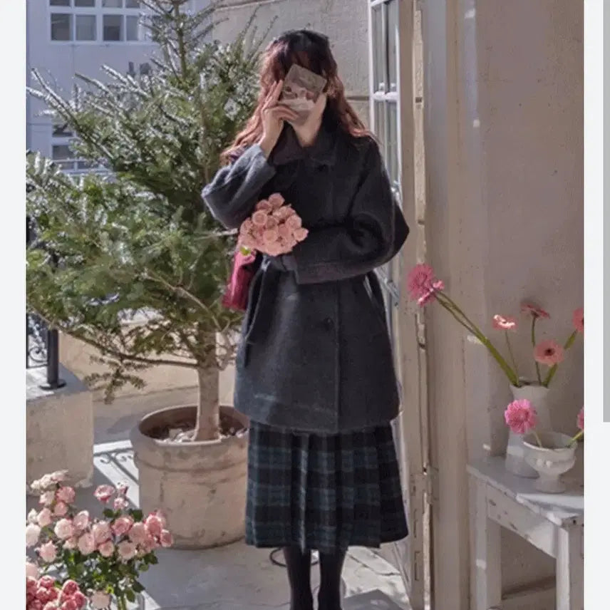 [BUNJANG] Ririn Handmade Quilted Merino Wool Coat Size F (55-66) / (새상품) 리린 자체제작 누빔 메리노울 코트 [size:F(55~66)]