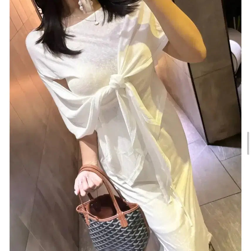 [BUNJANG] Rubinne Linen Long Skirt / 새상품) 수입 루빈느 여리 린넨 롱스커트 화이트