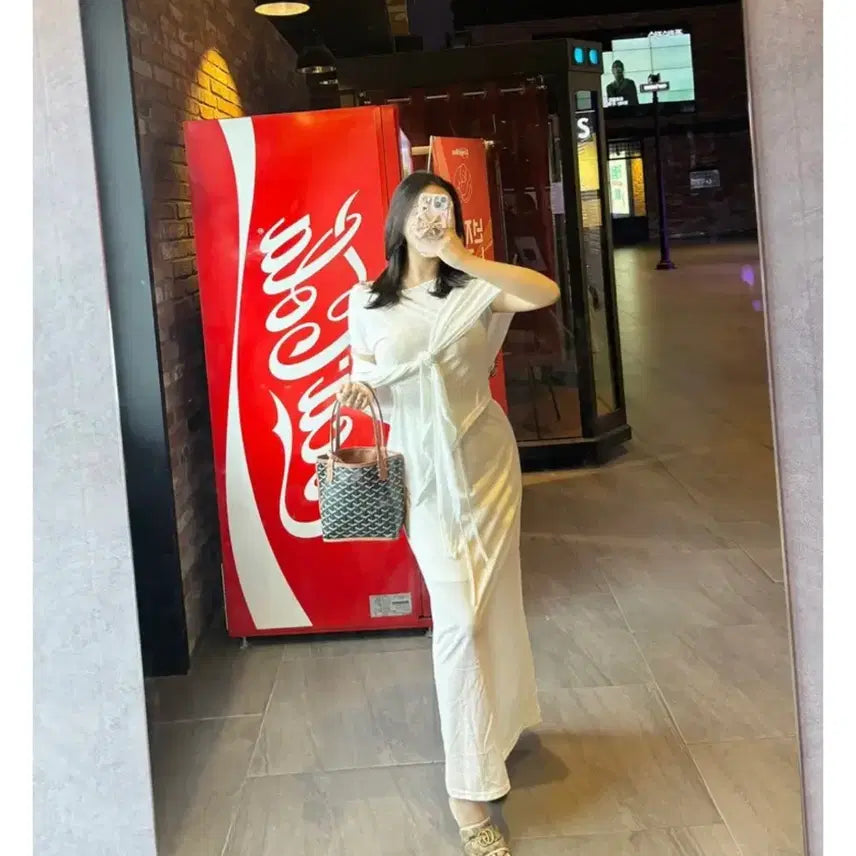 [BUNJANG] Rubinne Linen Long Skirt / 새상품) 수입 루빈느 여리 린넨 롱스커트 화이트
