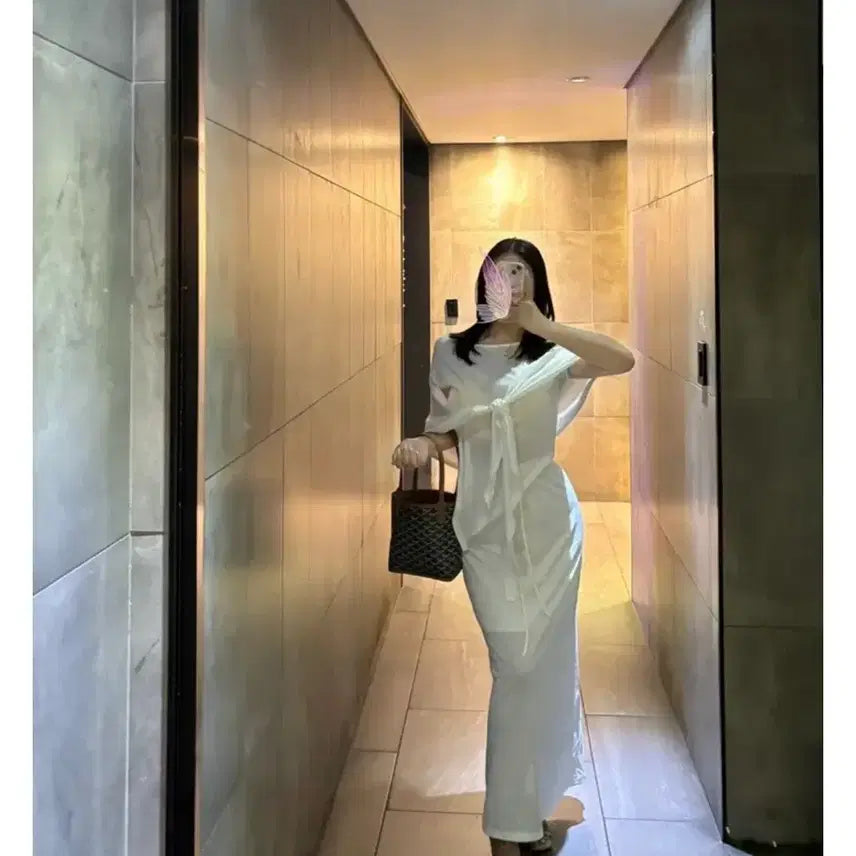 [BUNJANG] Rubinne Linen Long Skirt / 새상품) 수입 루빈느 여리 린넨 롱스커트 화이트
