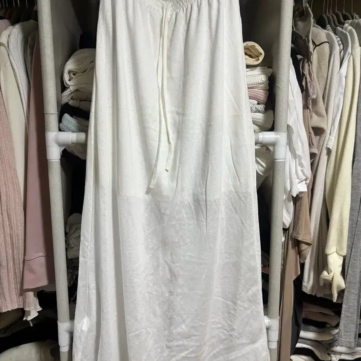 [BUNJANG] Rubinne Linen Long Skirt / 새상품) 수입 루빈느 여리 린넨 롱스커트 화이트