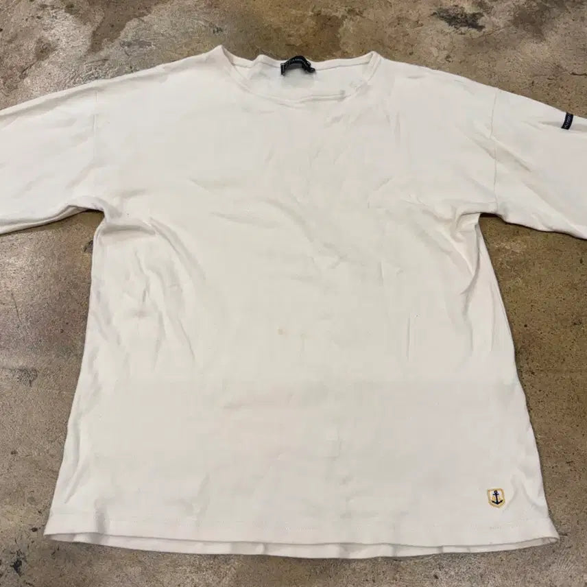 [BUNJANG] Armor Lux Ivory Long Sleeve T-shirt / [정품/3] 아머럭스 아이보리색 긴팔 티셔츠