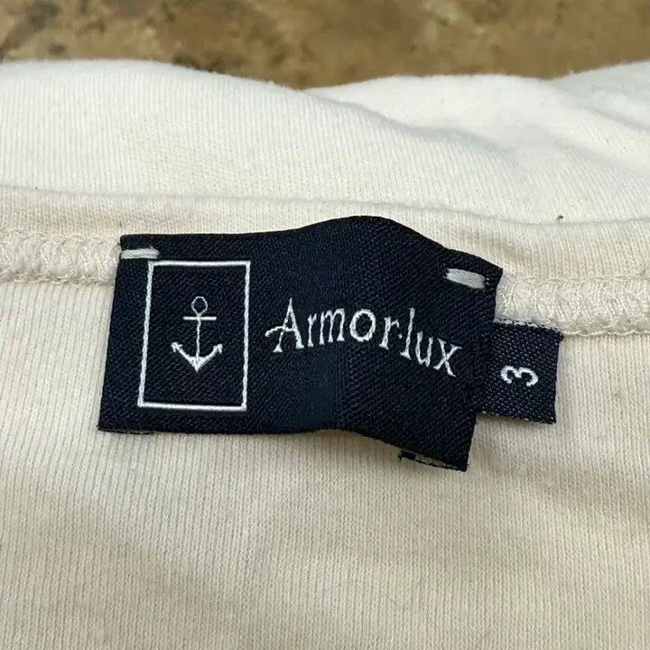 [BUNJANG] Armor Lux Ivory Long Sleeve T-shirt / [정품/3] 아머럭스 아이보리색 긴팔 티셔츠