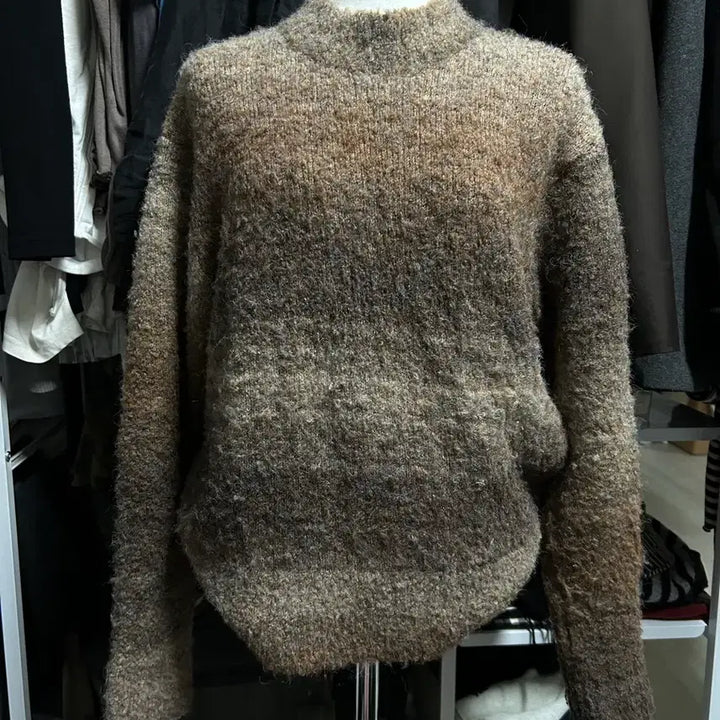 [BUNJANG] Sandal Brown Tone Knit Sweater / Sandal 브라운 톤 니트 스웨스