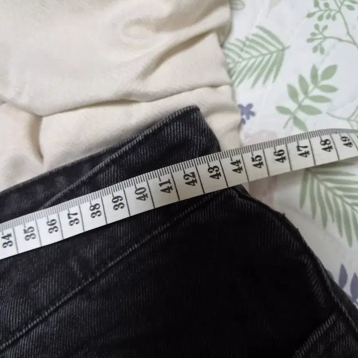 [BUNJANG] Coore Black Washed Wide Denim Pants / 쿠어 블랙 워싱 와이드 데님 팬츠